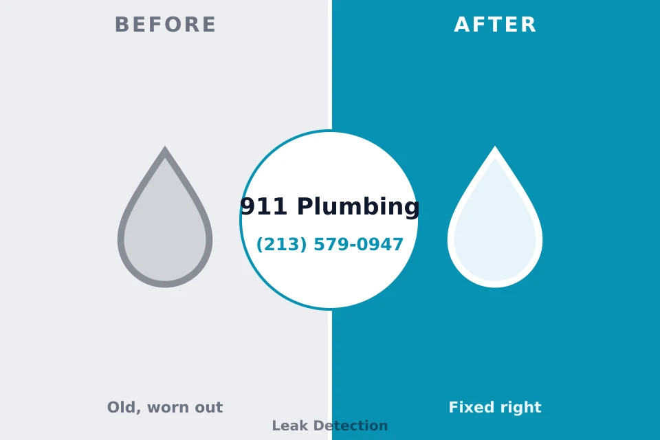 Before and after: plumbing repair Largo, FL